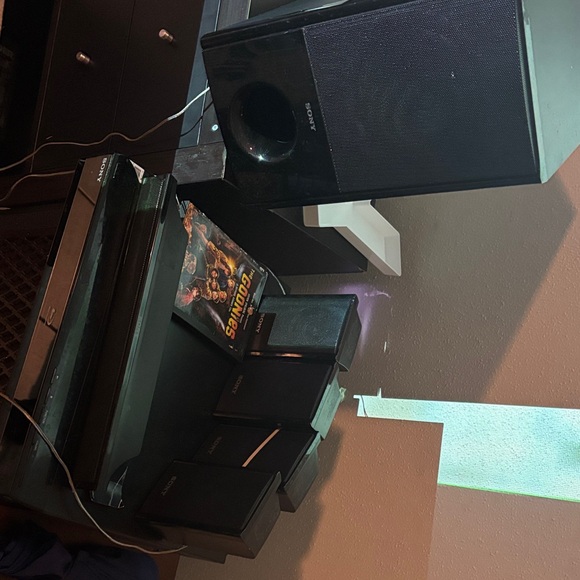 Sony Black Home Theater Speakers